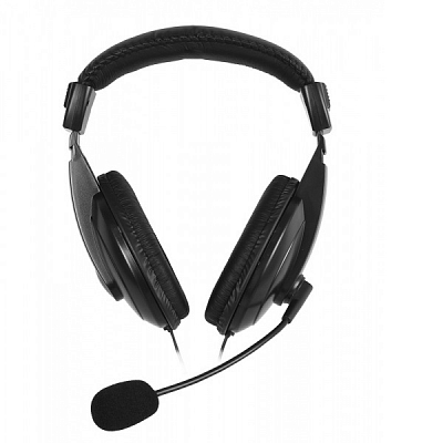 Наушники Smartbuy COMMANDO с микрофоном, кабель 2.5м, черный