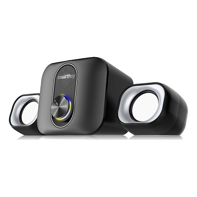 Колонки 2.1 Smartbuy ORION Bluetooth/AUX, 12Вт, LED-подсветка, питание от USB, черный