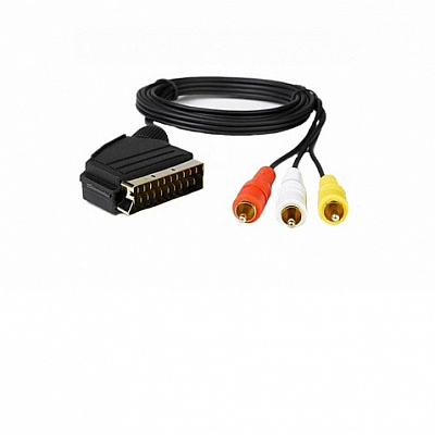 Кабель Скарт-3Т Selenga, 1.5 м, черный