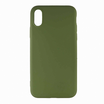 Клип-кейс iPhone X/XS силикон фисташка