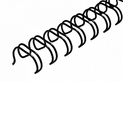 Пружины металлические, А4, 7,9мм (5/16"), черный, 100 штук, 34 петли, до 60 листов
