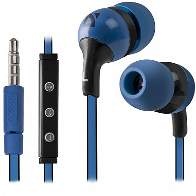 Наушники внутриканальные Defender Pulse 452 с микрофоном, синий