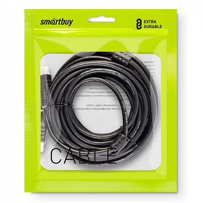 Кабель HDMI штекер - HDMI штекер Smartbuy, ver.2.0, 2 фильтра, 10м