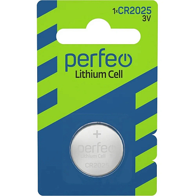 Perfeo CR2025 Lithium Cell (Блистер 1 шт.)