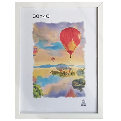 Фоторамка 30х40 МДФ Зебра 200 Белый