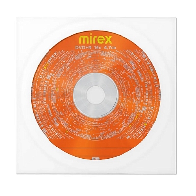 DVD R Mirex BRAND 4.7Gb 16x (Бумажный конверт) +