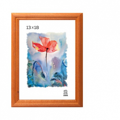 Фоторамка 13х18 деревянная Зебра 1703 Орех