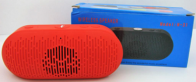 M-31 Колонка USB/microSD/FM/Bluetooth, красный