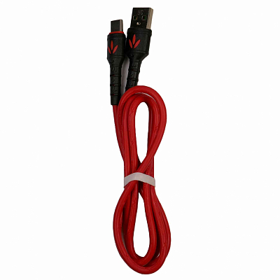 Smile "Бамбук" USB вилка - Type-C вилка, красный, 1м