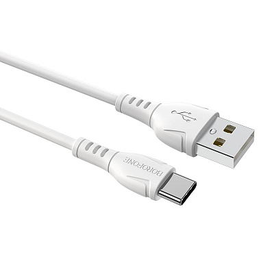 BOROFONE BX51 USB вилка - Type-C вилка, 3A, белый, 1м