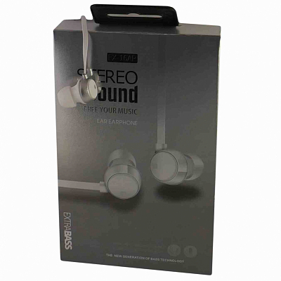 Наушники внутриканальные NOBRAND EX-16 с микрофоном, белый