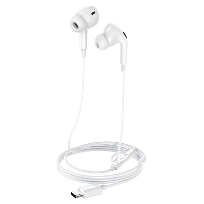 TYPE-C внутриканальные BOROFONE BM80 Pro с микрофоном, белый