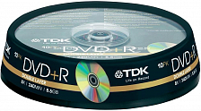 Двухслойный DVD+RDL TDK 8.5Gb 8x Cake (10 шт.)+