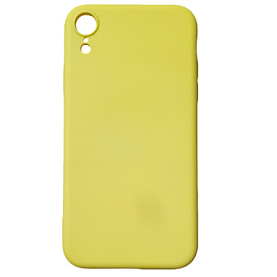 Клип-кейс iPhone XR силикон желтый