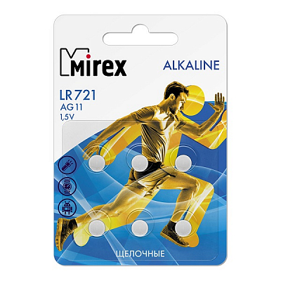 Mirex AG11 / LR58 / L721 / 361 (Блистер 6 шт.)