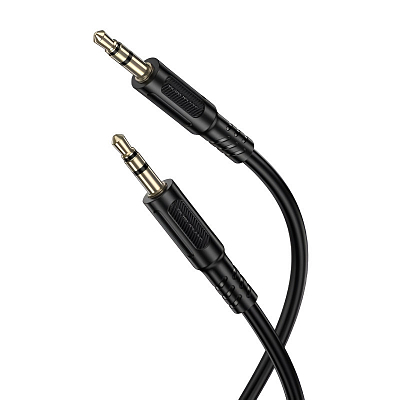Кабель 3.5-3.5 BOROFONE BL25, 1 м, черный