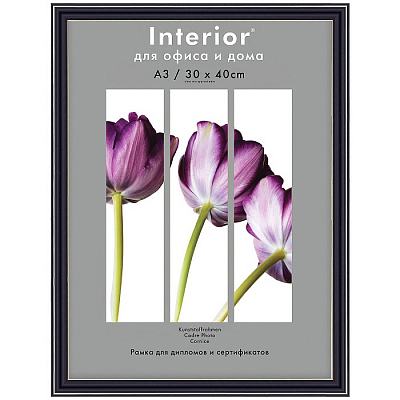 Фоторамка 30х40 пластиковая Interior Office 289 Черный