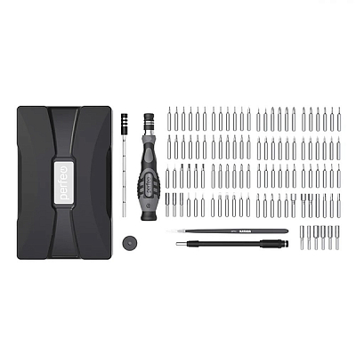 Отвертка с набором бит (насадок) 106 предметов (отвертка, пинцет, 93 биты), Katana, Perfeo