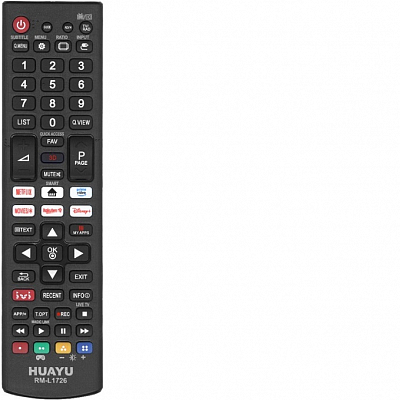 Универсальный пульт LG RM-L1726 (IVI, NETFLIX, PRIME VIDE) (HUAYU) 