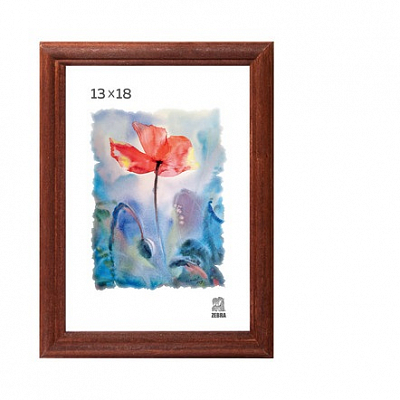Фоторамка 13х18 деревянная Зебра 1701 Мокко