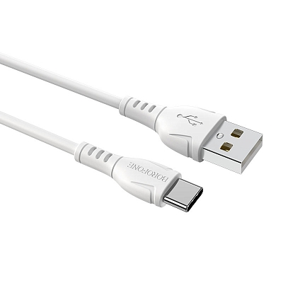BOROFONE BX51 USB вилка - Type-C вилка, 3A, белый, 1м