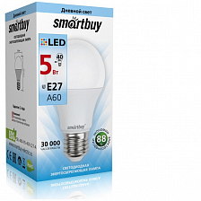 SMARTBUY лампа A60 5W 4000K E27