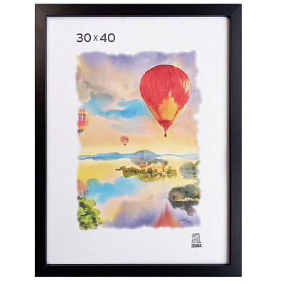 Фоторамка 30х40 МДФ Зебра 208 Черный