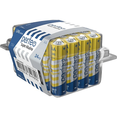 Perfeo LR6 Super Alkaline (Пластиковый бокс 24 шт)