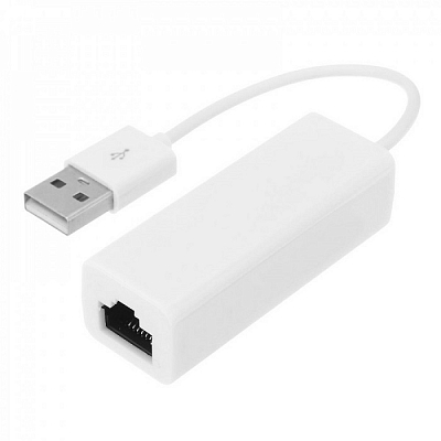 Внешняя сетевая карта USB штекер - RJ-45 гнездо (чип 9700) для цифровых приставок и компьютеров 