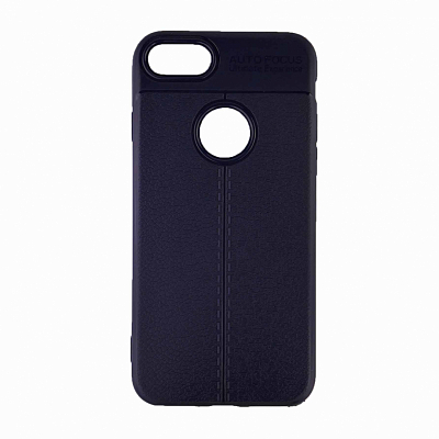 Клип-кейс iPhone 5 Матовый, под кожу, синий