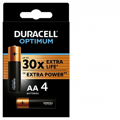 Duracell LR6 Optimum (Блистер 4 шт.) (20)