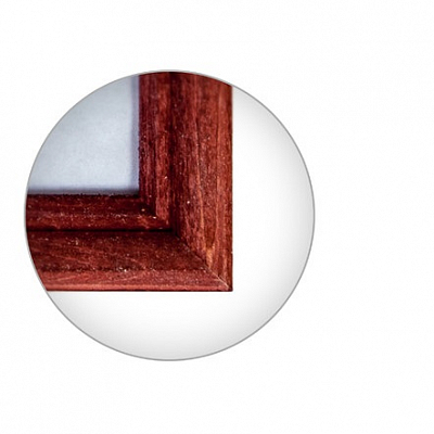 Фоторамка 35х35 деревянная Зебра 1702 Красное дерево