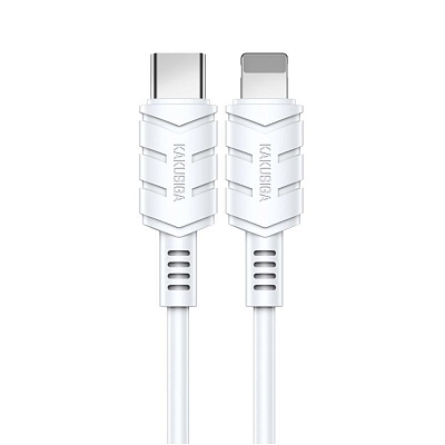 Kakusiga KSC-710 Type-C вилка - iPhone (Lightning) вилка, PD20W, 3A, белый, 1.2м