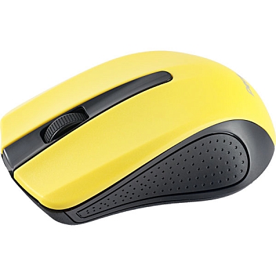 Беспроводная мышь Perfeo RAINBOW USB, 3 кнопки, черно-желтый