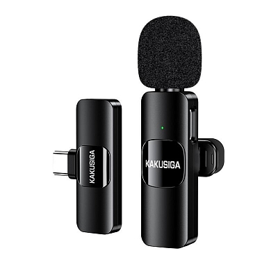 Микрофон для мобильного устройства Kakusiga KSC-1879, Type-C, Bluetooth, черный