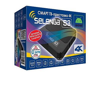 Selenga  S3 (Android 10.0, Full HD, Ultra HD 4K, Wi-Fi), 2GB/16GB