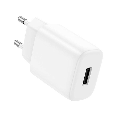 Универсальное сетевое з/у USB hoco C134A 12W, 2.4A, белый