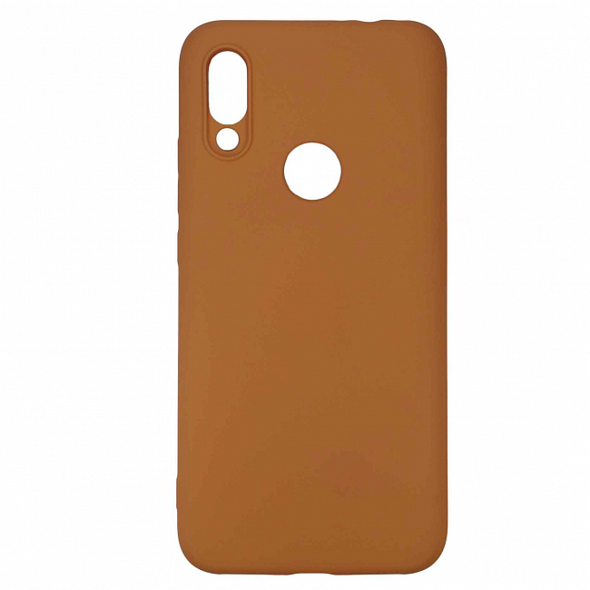 Клип-кейс Xiaomi Redmi 7 Силикон непрозрачный, персик 