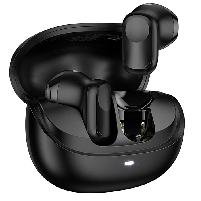 Bluetooth наушники hoco TWS EQ25 с микрофоном, черный. Кейс 300мАч