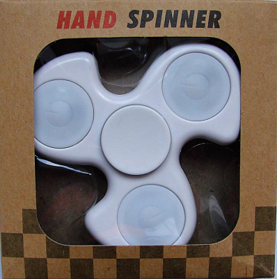 HAND SPINNER СВЕТЯЩИЙСЯ БУМЕРАНГ в коробке, белый
