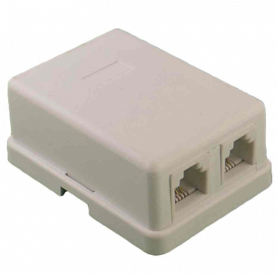 Телефонная розетка Евро, 2 гнезда