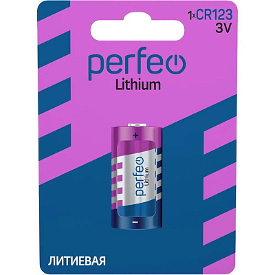Perfeo CR123 Lithium (Блистер 1 шт.)