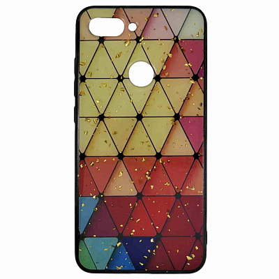 Клип-кейс Xiaomi Mi 8 Lite с принтом Треугольники