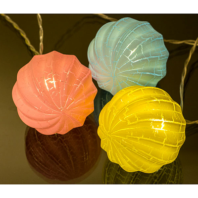 Perfeo Гирлянда светодиодная "ШАР 3", 10LED, пластик, 2м, 2хАА