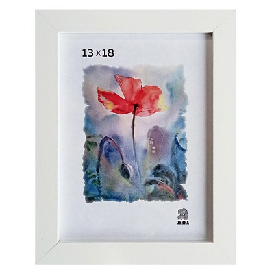 Фоторамка 13х18 МДФ Зебра 200 Белый