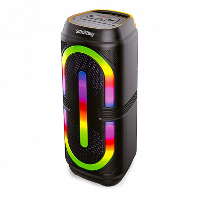 Smartbuy SIRIN, Bluetooth/ FM/ microUSB/ USB/ AUX/ микрофон, 16Вт, LED, черный 