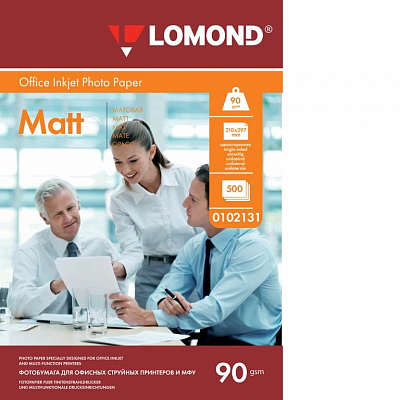 Фотобумага Lomond матовая А4  90г/м  500 листов