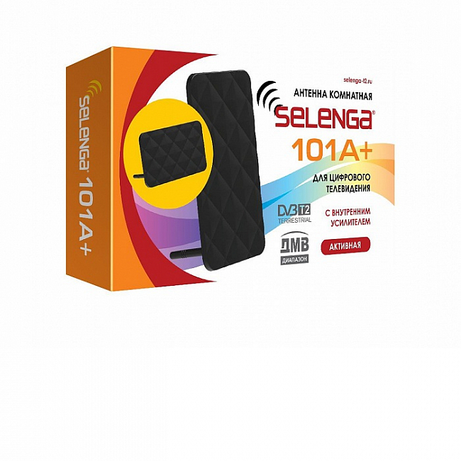 Антенна телевизионная комнатная с усилителем Selenga 101A+