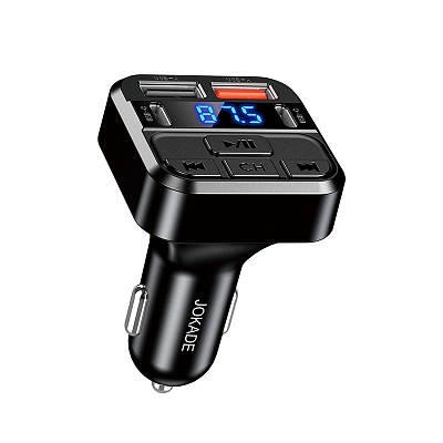 Bluetooth FM модулятор Jokade JH067, 2 USB, 2 USB-C, черный