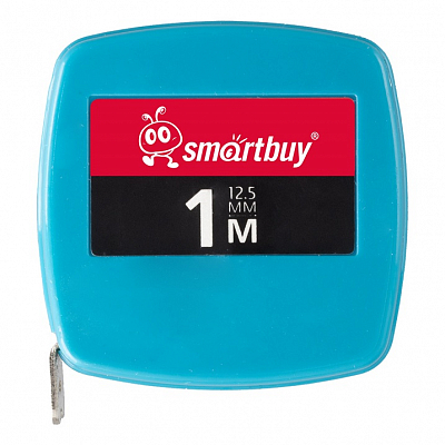 Рулетка-брелок, 1мx12мм, пластиковый корпус, Smartbuy Tools